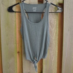 Cropped Tie Tank Top